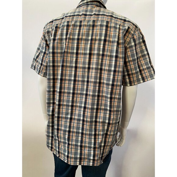 Carhartt Mens Relaxed Fit Plaid Short Sleeve Button-Up Shirt L - Picture 9 of 12